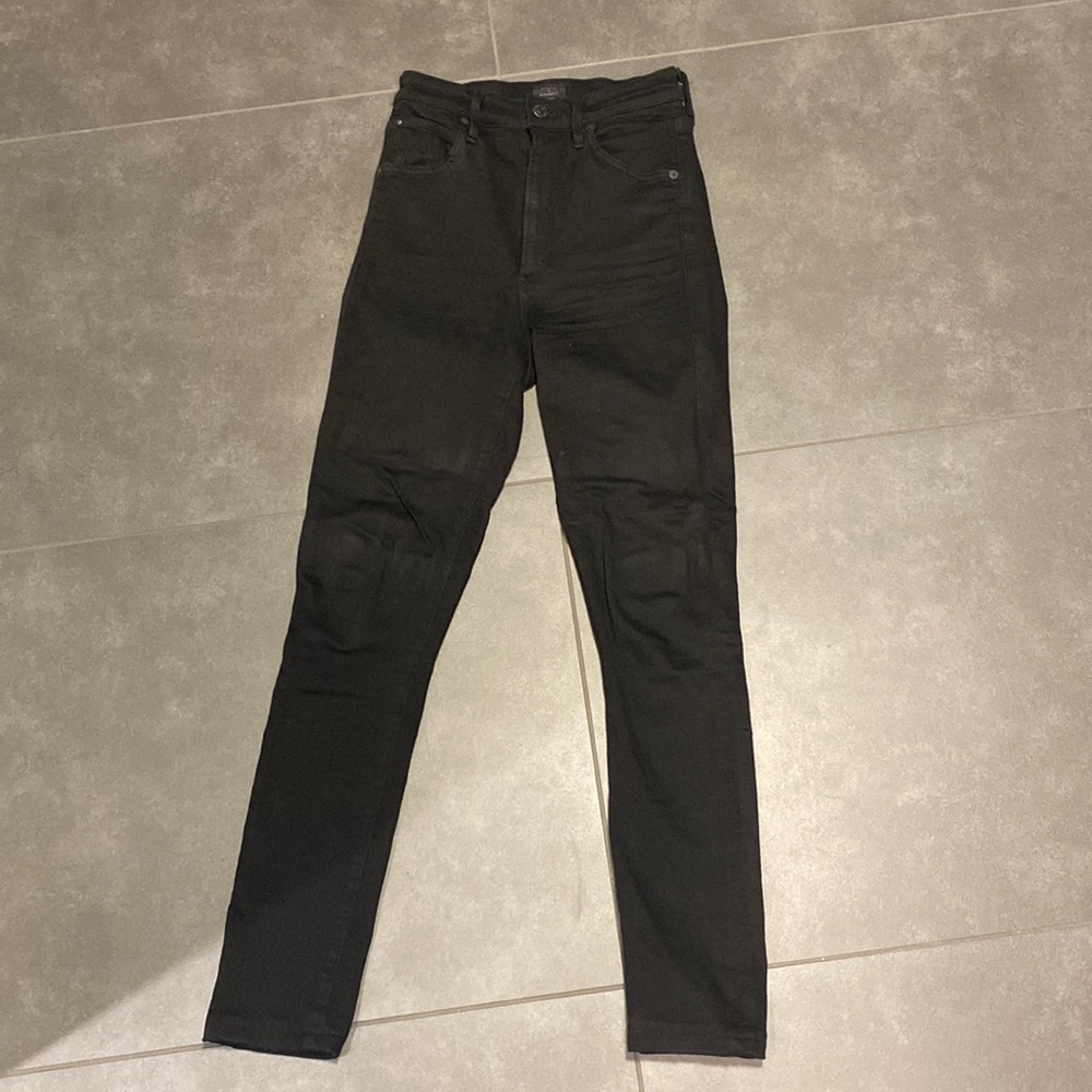 Citizens of Humanity Chrissy high rise skinny pants-size 24 black inseam 26.